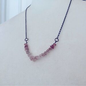 Handmade Rose Quartz Necklace